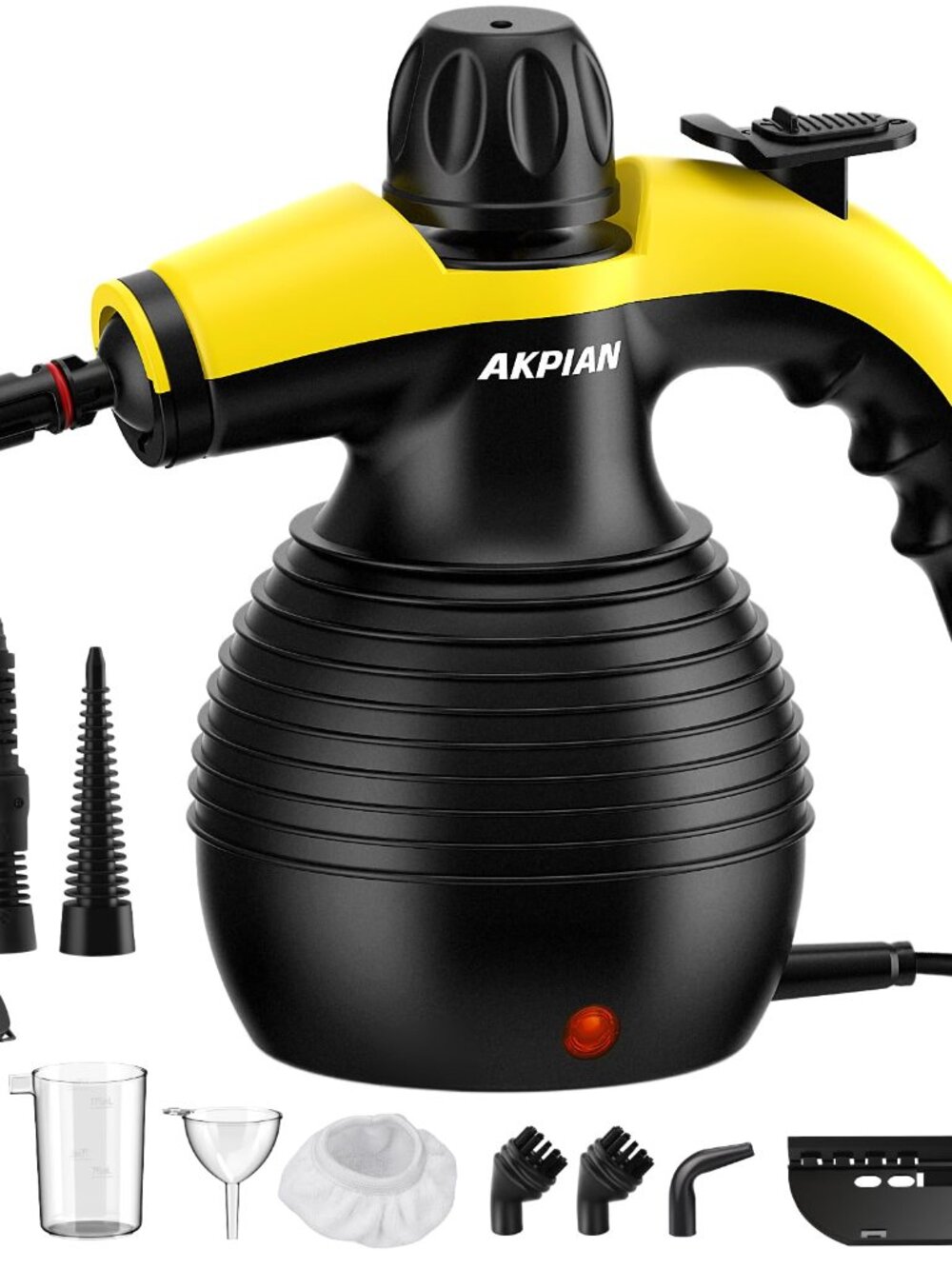 Handheld Steam Cleaner Portable Steamer with 10-Piece Accessory Kit & Safety Loc